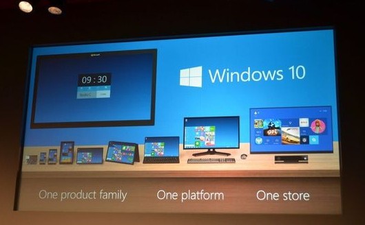 微软发布Windows 10：开始菜单回归 平台统一化