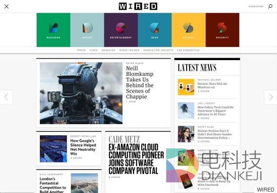 《连线》网站8年来首次改版 颜值“爆表”