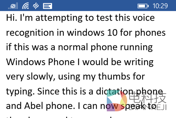 Windows 10手机预览版体验：语音识别大进化